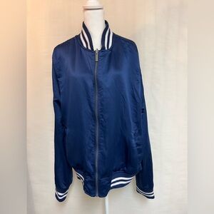 Del Toro, New, Men, Satin Bomber Reversible Jacket. Size L